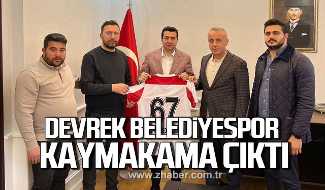 Devrek Belediyespor Kaymakam Muhammed Evlice’yi ziyaret etti!