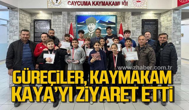 Güreçiler, Kaymakam Kaya’yı ziyaret etti