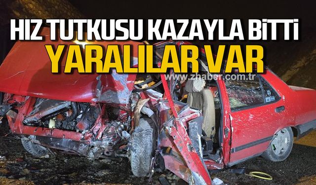 Karabük'te gençlerin hız tutkusu kazayla bitti! Yaralılar var!