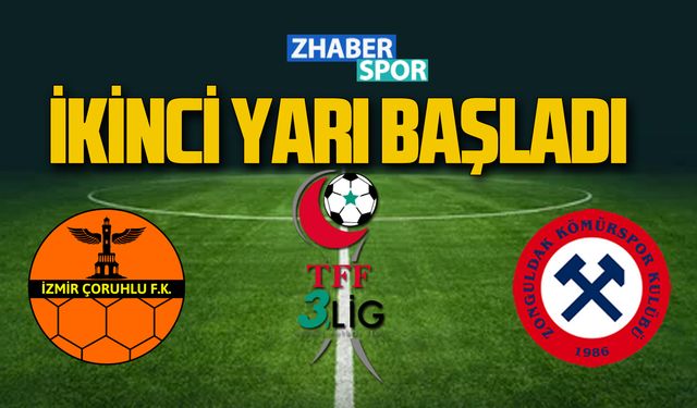 İzmir Çoruhlu FK- Zonguldakspor maçı sona erdi