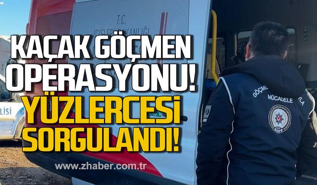 Zonguldak'ta kaçak göçmen operasyonu! Yüzlercesi sorgulandı!