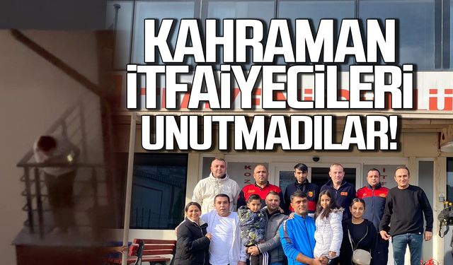 Kahraman itfaiyecileri unutmadılar!