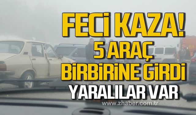 Kastamonu-Karabük karayolunda zincirleme kaza! Yaralılar var