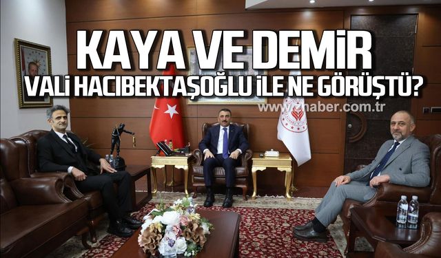 Kaymakam Kaya ve Başkan Demir'den Vali Hacıbektaşoğlu'na ziyaret!