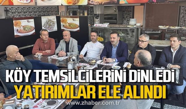 Köy temsilcilerini dinledi! Yatırımlar ele alındı!