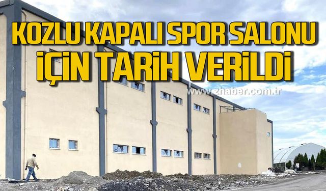 Vekil Avcı açıkladı! Kozlu Kapalı Spor Salonu için tarih verildi!