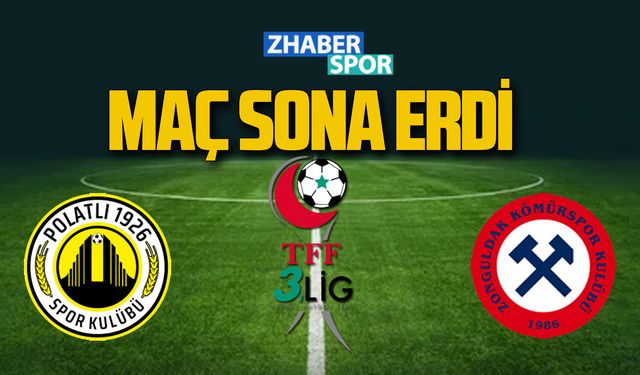 Ankara Polatlı- Zonguldakspor maçı sona erdi