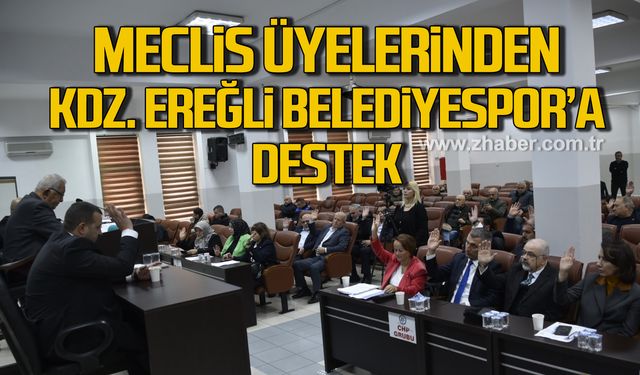 Meclis üyelerinden Kdz. Ereğli Belediyespor’a destek