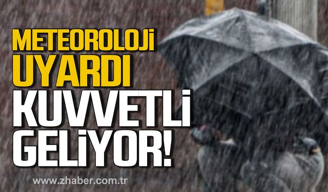 Meteoroloji uyardı! Kuvvetli yağış geliyor!