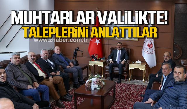 Muhtarlar Valilikte! Talep ve sorunlarını anlattılar!