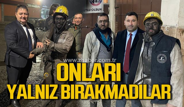 Onlar da madencileri yalnız bırakmadılar