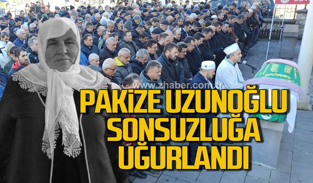 Minibüsün çarpması sonucu hayatını kaybeden Pakize Uzunoğlu sonsuzluğa uğurlandı