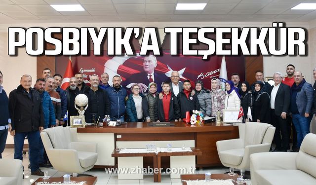 Kdz.Ereğli Belediyespor'dan Halil Posbıyık'a teşekkür ziyareti!