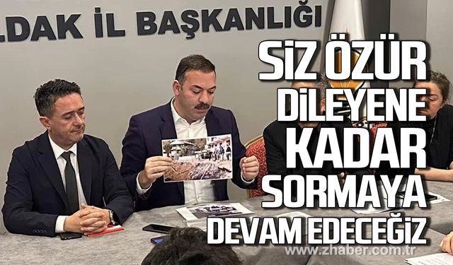 Çağlayan; "Siz özür dileyene kadar biz bu soruyu sormaya devam edeceğiz"