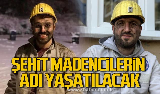 Bartın'da şehit madenciler Enes Aydın ve Remzi Özçelik'in adı yaşatılacak!