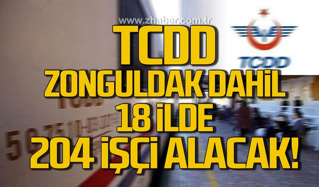 TCDD, Zonguldak dahil 18 ilde 204 sürekli işçi alacak