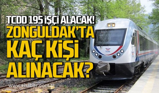 TCDD 195 işçi alacak! Zonguldak'ta kaç kişi alınacak?