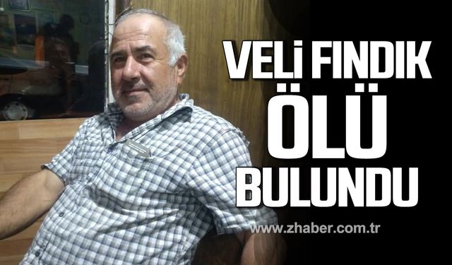 Çaycuma'da Veli Fındık ölü bulundu!