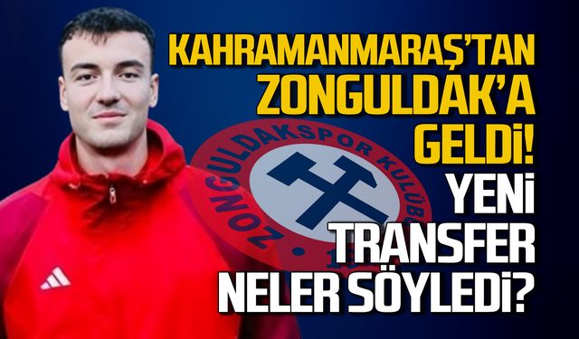 Yeni transfer Onur Arı Zonguldakspor için neler söyledi?