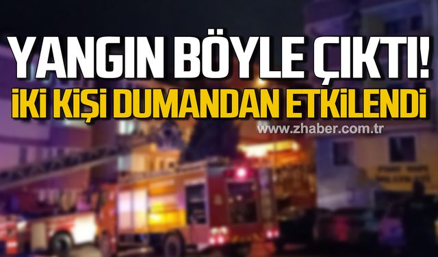 Karabük’te yangın böyle çıktı! 2 kişi dumandan etkilendi!