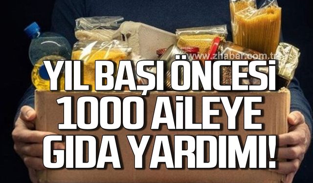 Belediye bin aileye gıda yardımında bulunuyor!