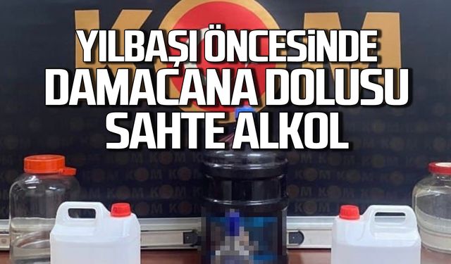 Yılbaşı öncesi damacana dolusu sahte alkol!