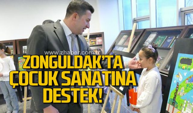 Kamil Altun, “Çocuk Gözüyle Zonguldak” resim yarışmasını ziyaret etti