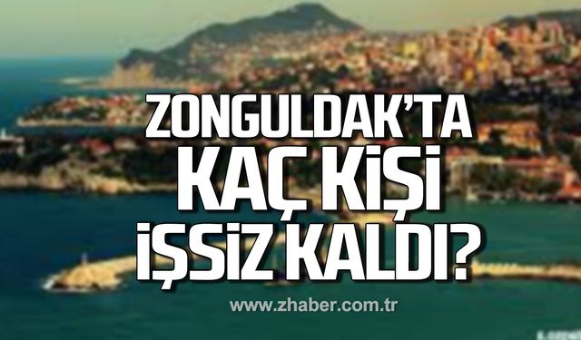 Zonguldak'ta işsizlik verileri açıklandı! Kaç kişi işsiz kaldı?