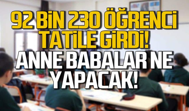 Zonguldak'ta 92 bin 230 öğrenci karne aldı!