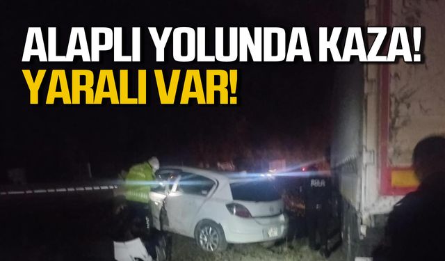 Alaplı yolunda kaza! Yaralı var!