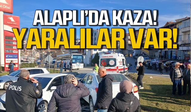 Yalı Kavşağı'nda kaza! yaralılar var!