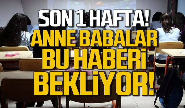 92 bin 230 öğrenciyi ilgilendiriyor! Anne babalar bu haberi bekliyor!