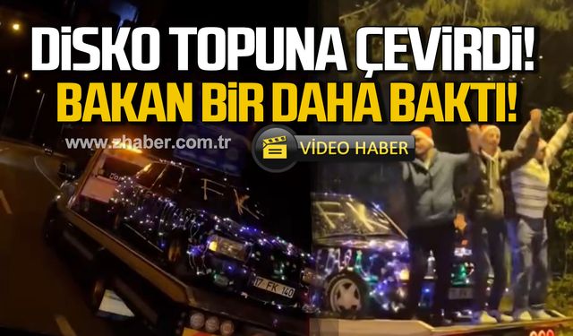 Zonguldak'ta otomobili disko topuna çevirdiler! Bakan bir daha baktı!