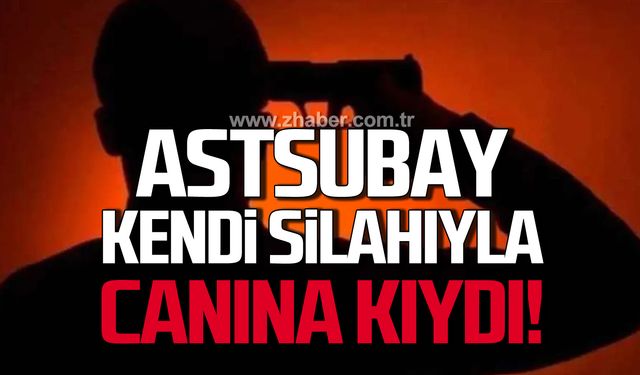 Astsubay kendi silahıyla canına kıydı!