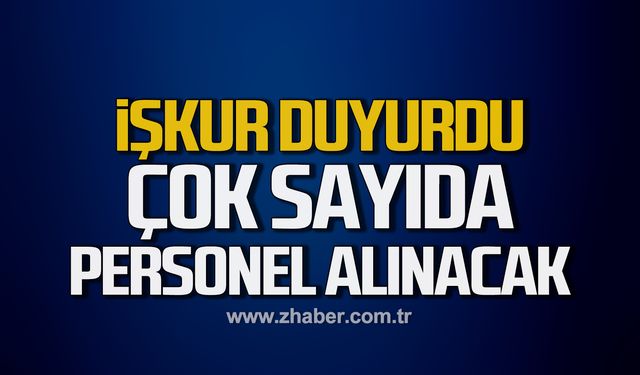 Bartın'da İUP kapsamında çok sayıda personel alınacak!