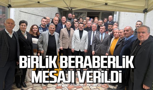 Ak Parti toplandı! Birlik beraberlik mesajı verildi!