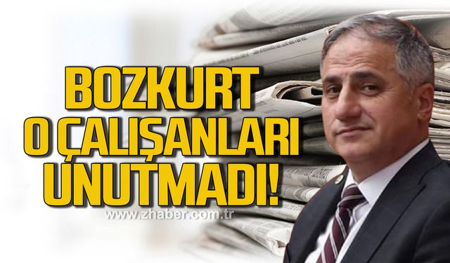 Milletvekili Bozkurt, gazetecileri unutmadı!