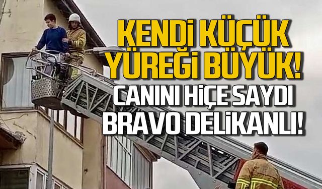 Bartın'da yaşı küçük genç kedi kurtarmak için canını hiçe saydı!