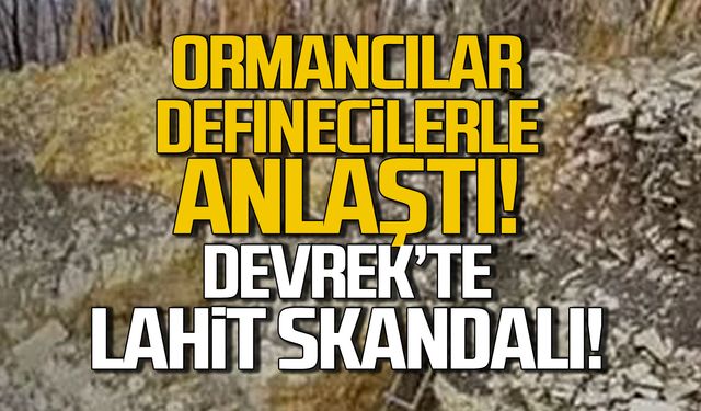 Ormancılar definecilerle anlaştı! Devrek'te lahit skandalı!