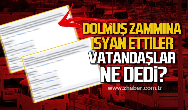 Zonguldak'ta dolmuşa gelecek zamma isyan ettiler! Vatandaşlar ne dedi?