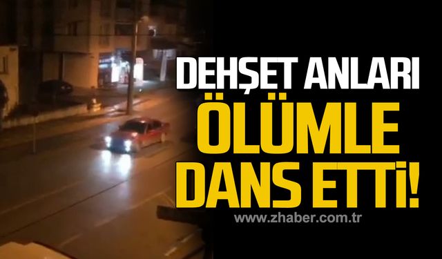 Çaycuma'da dehşet anları! Drift atarak ölümle dans etti!