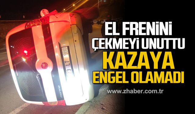 El frenini çekmeyi unuttu! Kazaya engel olamadı!