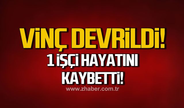 Erdemir'de vinç devrildi! 1 işçi hayatını kaybetti!