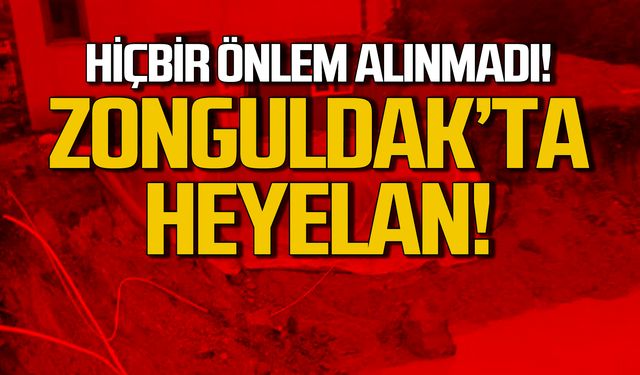 Hiçbir önlem alınmadı! Zonguldak'ta heyelan!