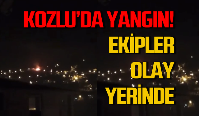 Kozlu’da yangın! Ekipler olay yerinde