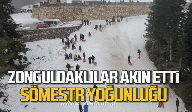 Zonguldaklılar Ilgaz Dağı'na akın etti! Öğrenciler stresini böyle attı!