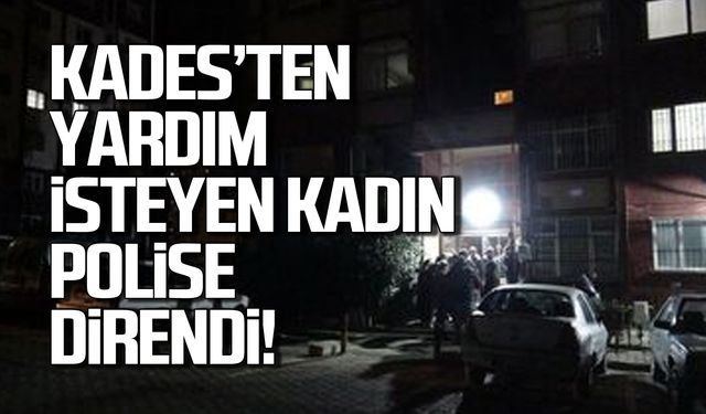 Önce yardım istedi sonra polise direndi!