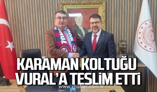 Yaşar Karaman koltuğu Metin Vural’a teslim etti!