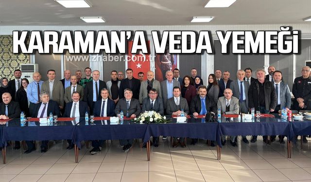 Yaşar Karaman'a veda yemeği!