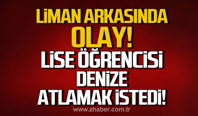 Zonguldak Liman Arkası'nda olay!